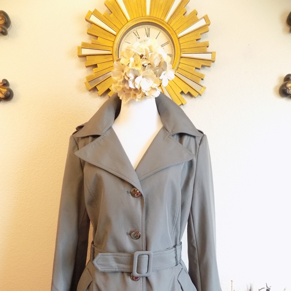 NWOT Calvin Klein Hooded Trench Coat